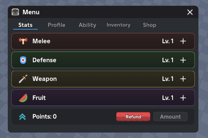 Stats Gui